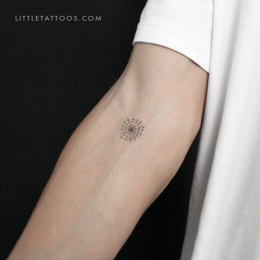 Tatuaje temporal de telaraña pequeña - Juego de 3