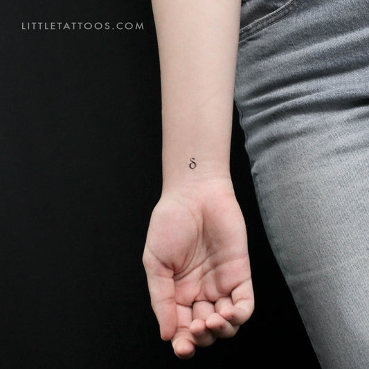 Delta δ Temporary Tattoo - Set of 3