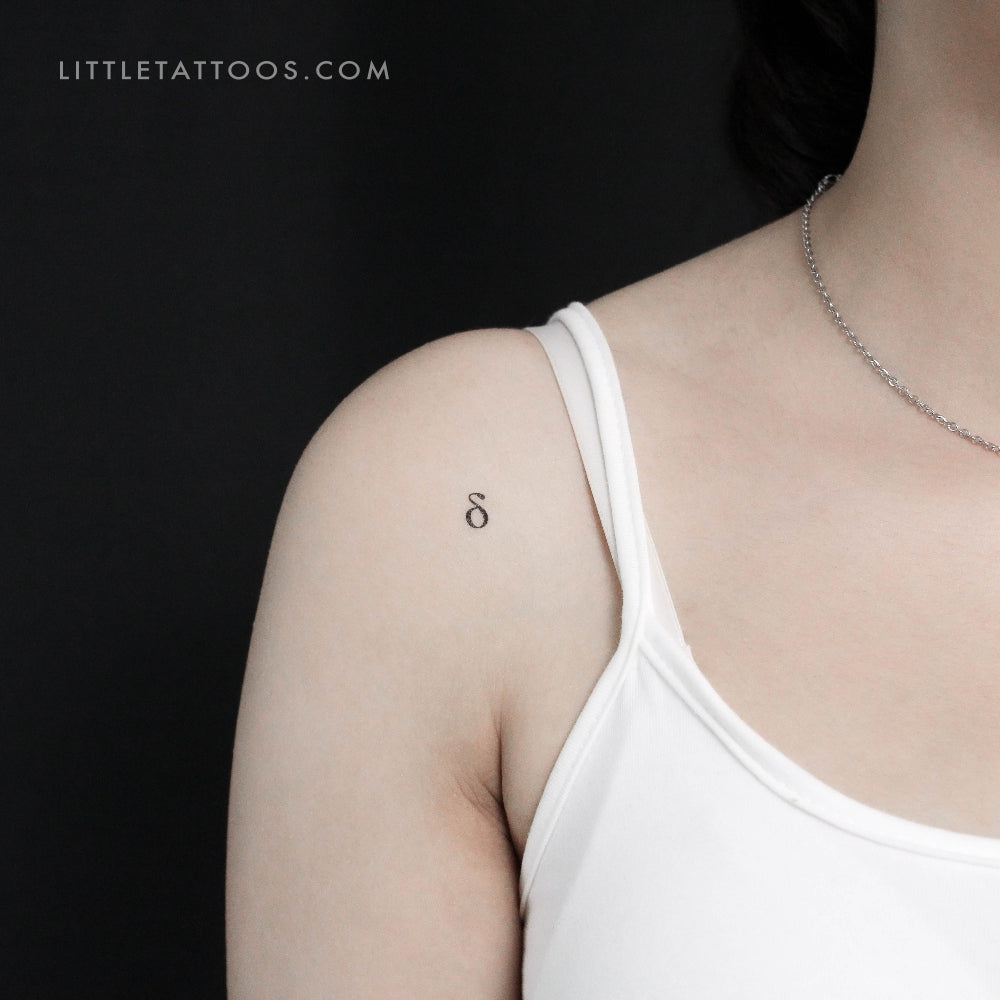 Delta δ Temporary Tattoo - Set of 3