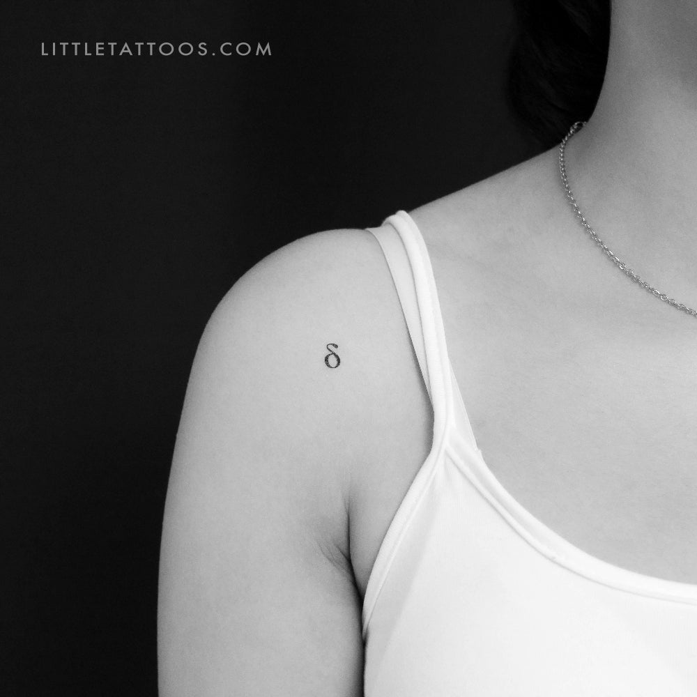 Delta δ Temporary Tattoo - Set of 3