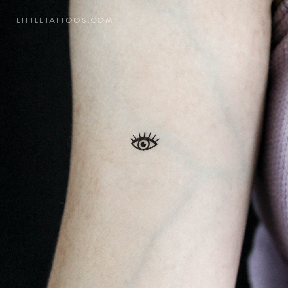 Tatuaje temporal de ojo pequeño - Juego de 3