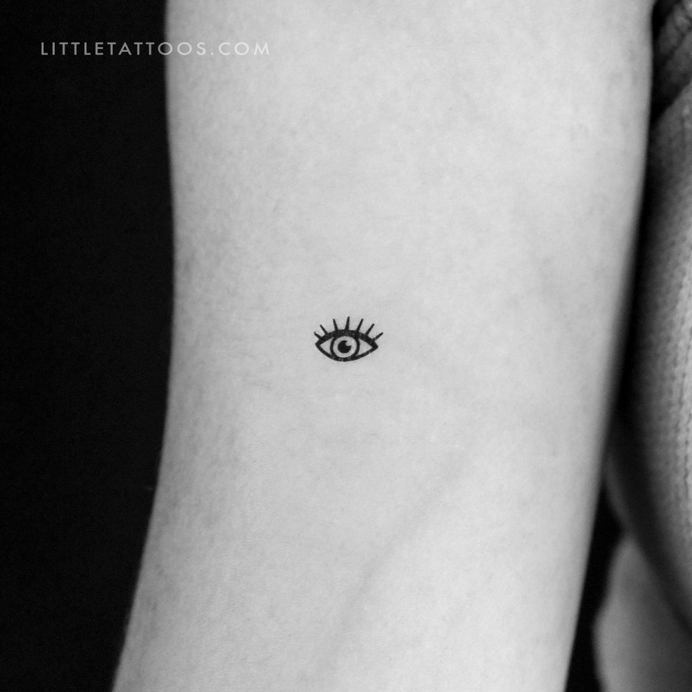 Tatuaje temporal de ojo pequeño - Juego de 3