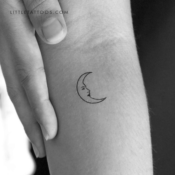 La Luna Crescent Temporary Tattoo - Set of 3