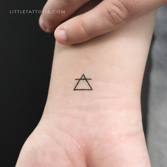 Air Alchemy Symbol Temporary Tattoo - Set of 3