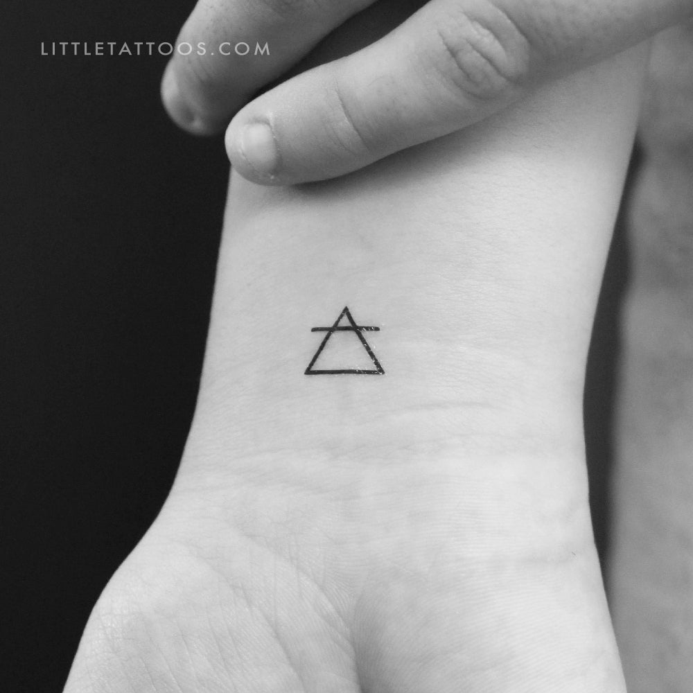 Air Alchemy Symbol Temporary Tattoo - Set of 3
