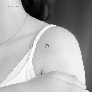 Air Alchemy Symbol Temporary Tattoo - Set of 3