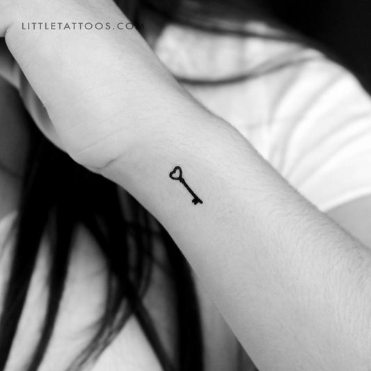 Tatuaje temporal de llave de amor - Juego de 3