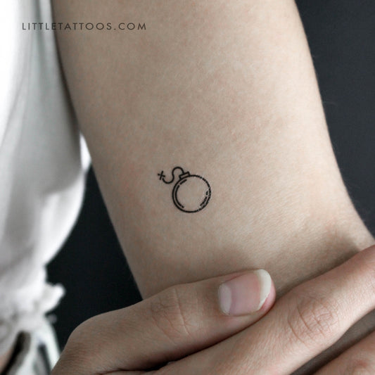 Tatuaje temporal de bomba - Juego de 3