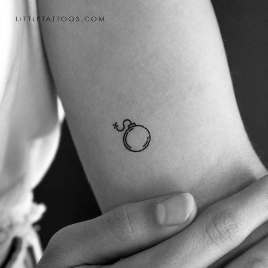 Tatuaje temporal de bomba - Juego de 3