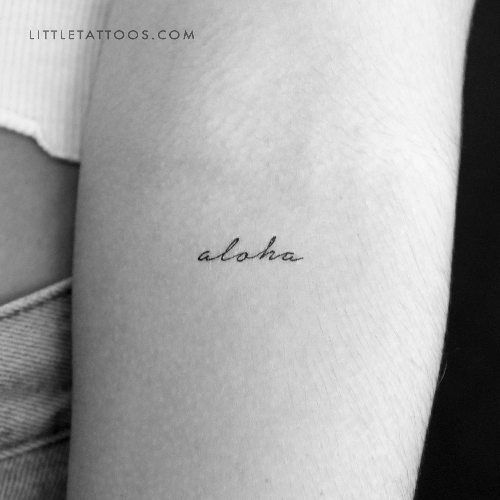 Aloha Temporary Tattoo - Set of 3