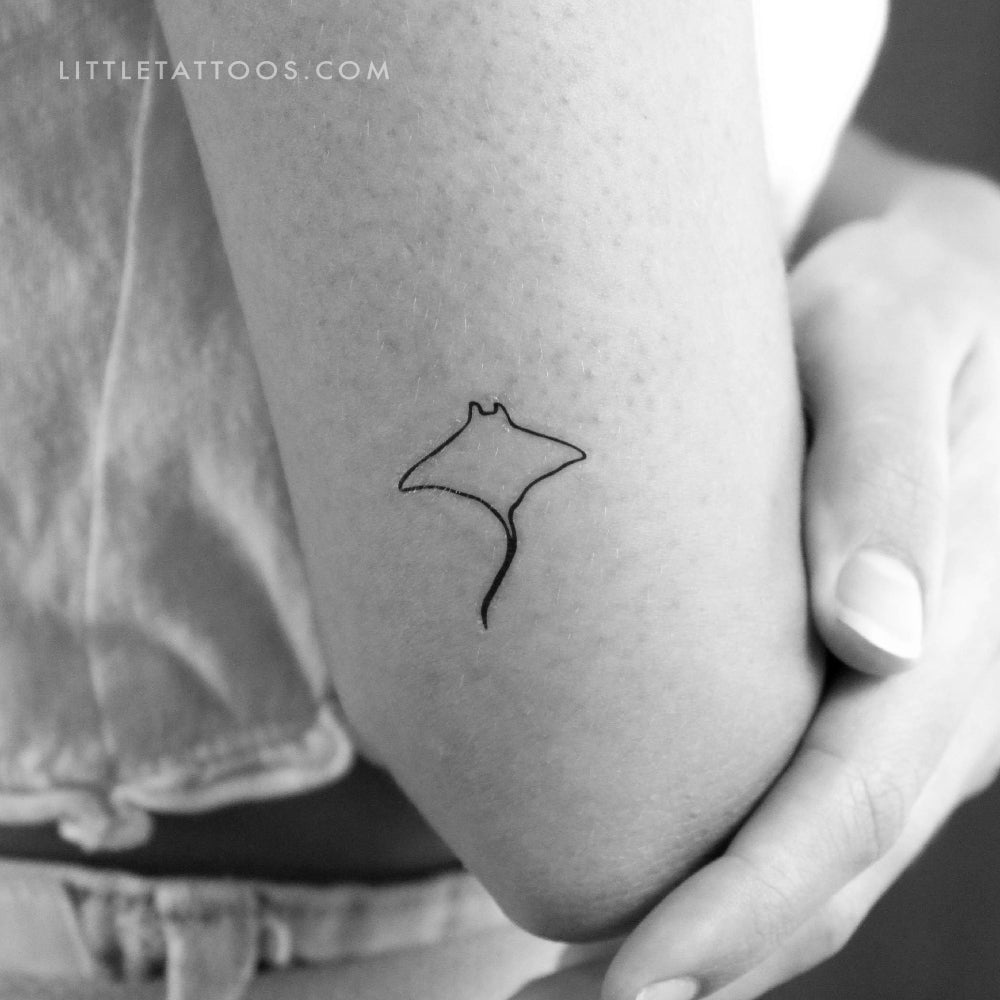 Manta Ray Temporary Tattoo - Set of 3