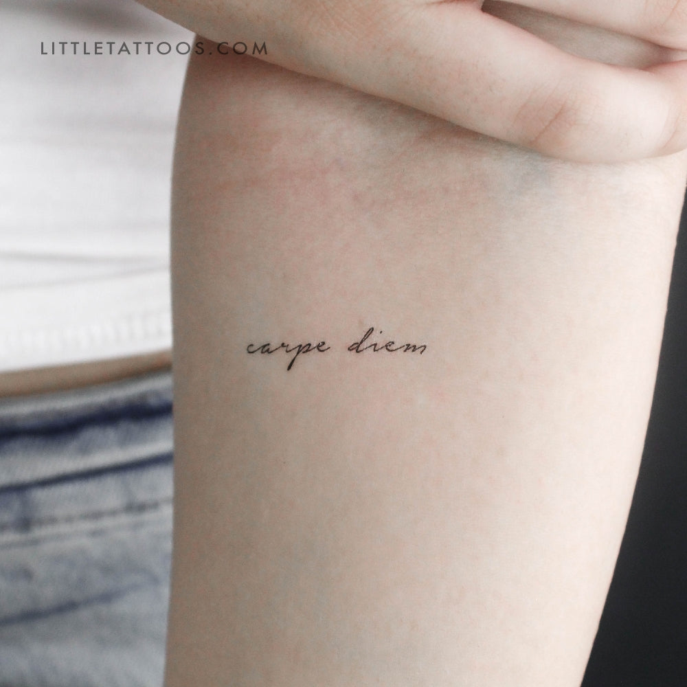 Carpe Diem Temporary Tattoo - Set of 3