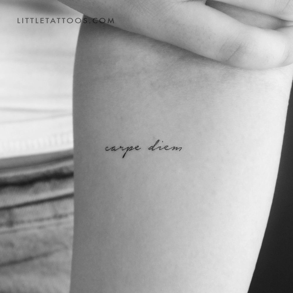 Carpe Diem Temporary Tattoo - Set of 3