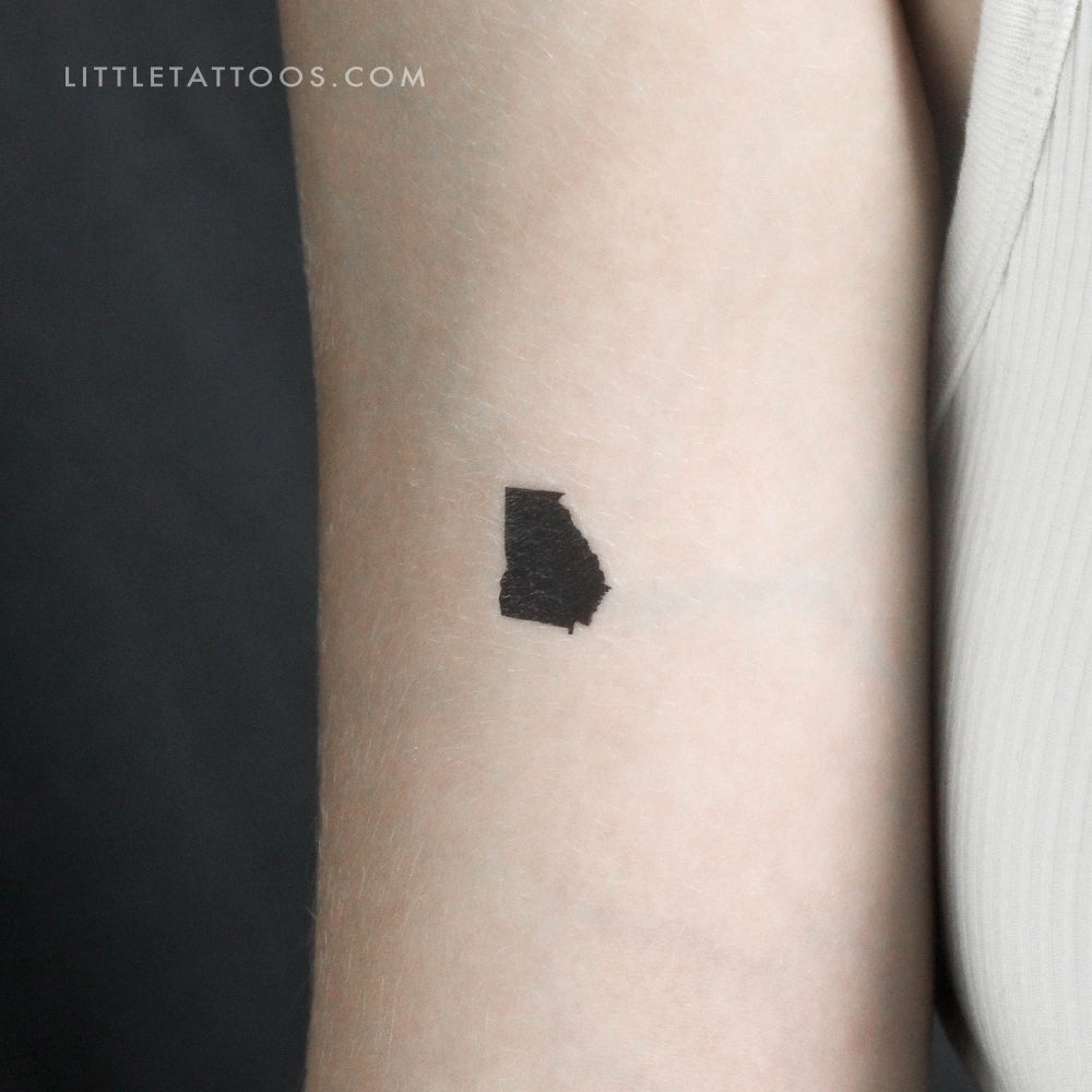 Tatuaje temporal del mapa de Georgia (juego de 3)