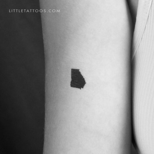 Tatuaje temporal del mapa de Georgia (juego de 3)