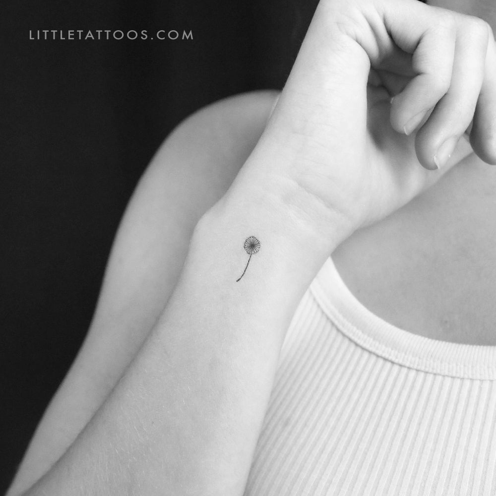 Tatuaje temporal de diente de león pequeño - Juego de 3