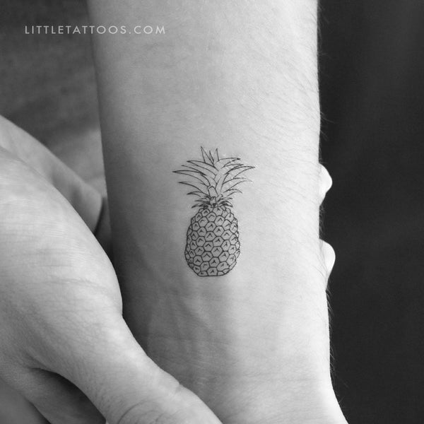 Pineapple Temporary Tattoo - Set of 3