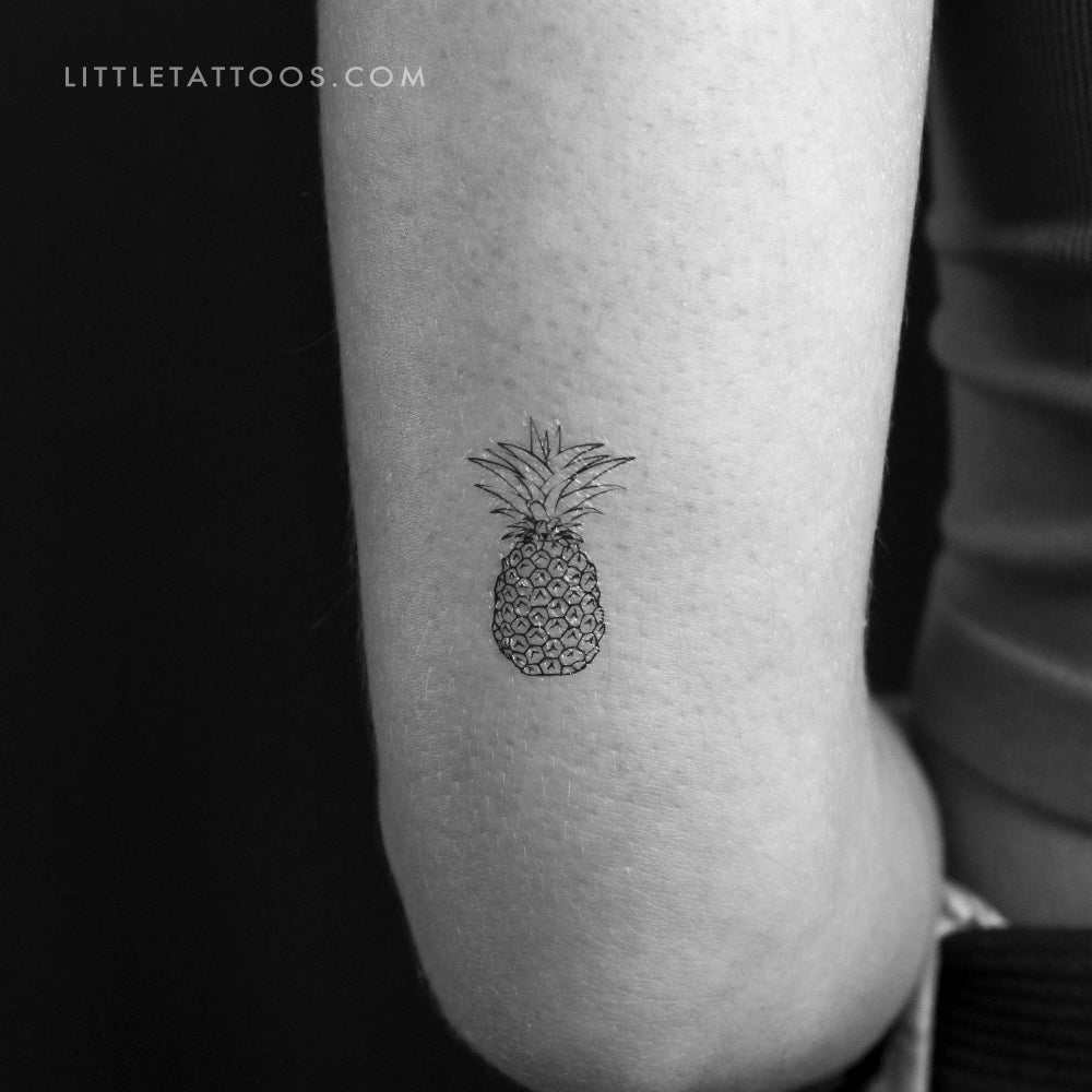 Pineapple Temporary Tattoo - Set of 3