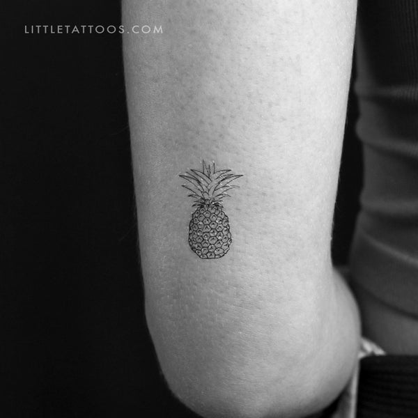 Pineapple Temporary Tattoo - Set of 3