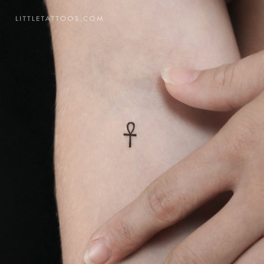 Tiny Ankh Temporary Tattoo - Set of 3