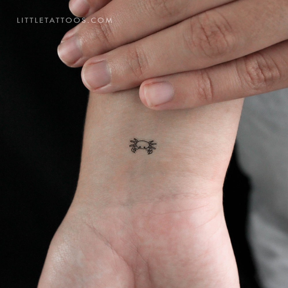 Tiny Crab Temporary Tattoo - Set of 3
