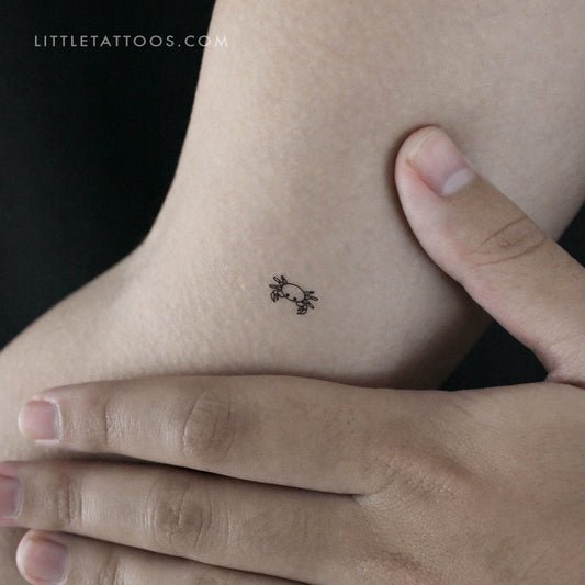 Tiny Crab Temporary Tattoo - Set of 3