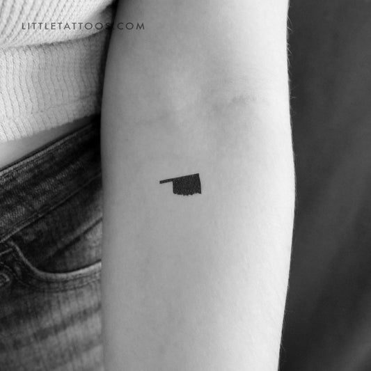 Tatuaje temporal del mapa de Oklahoma (juego de 3)