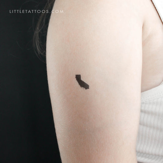 Tatuaje temporal del mapa de California (juego de 3)