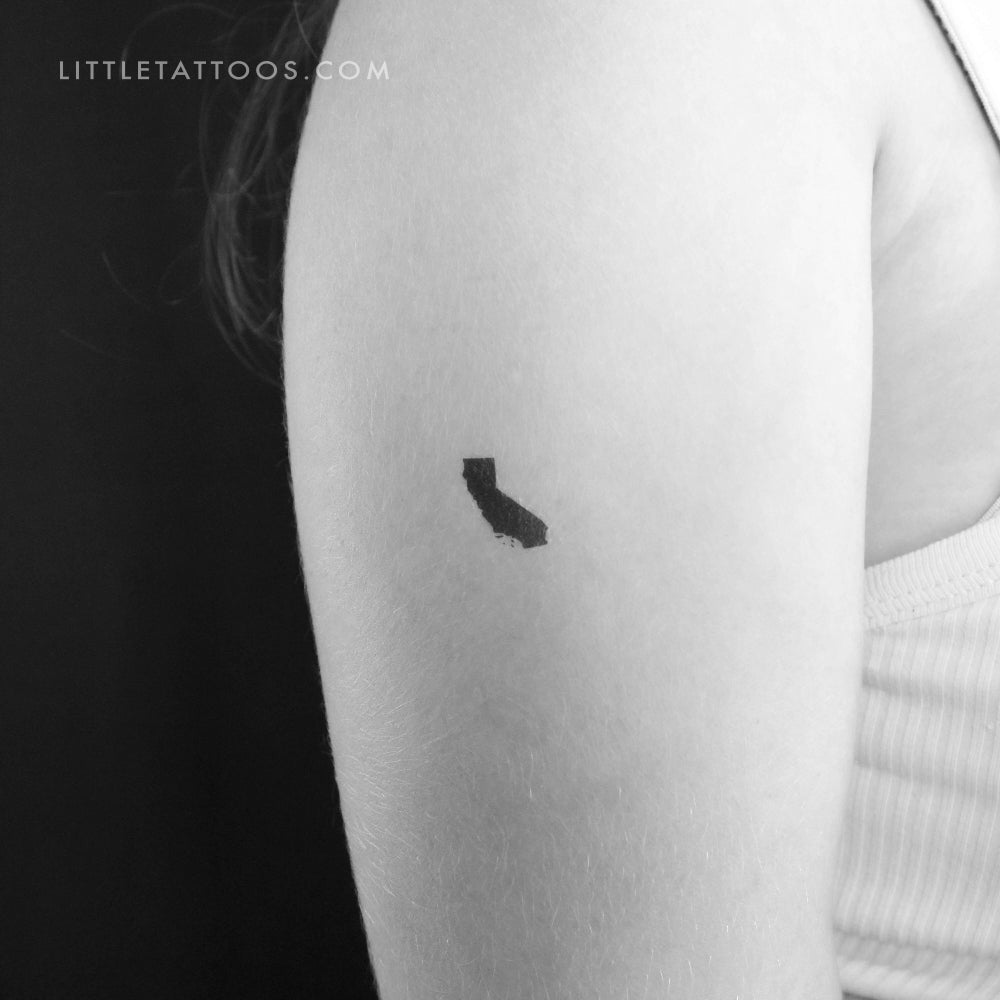 Tatuaje temporal del mapa de California (juego de 3)