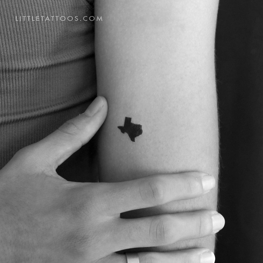 Tatuaje temporal del mapa de Texas (juego de 3)