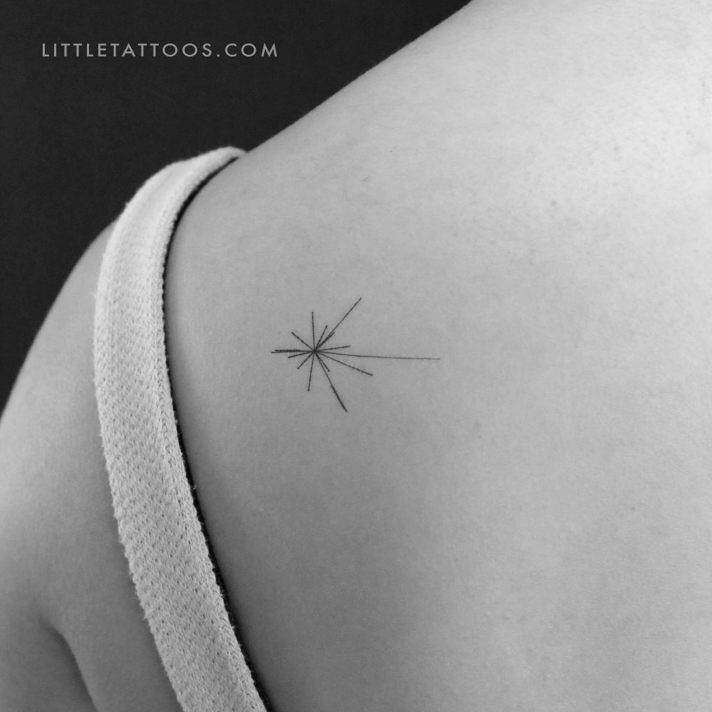 Small Pulsar Map Temporary Tattoo - Set of 3