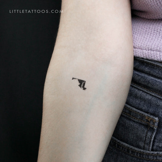 Tatuaje temporal del mapa de Maryland (juego de 3)