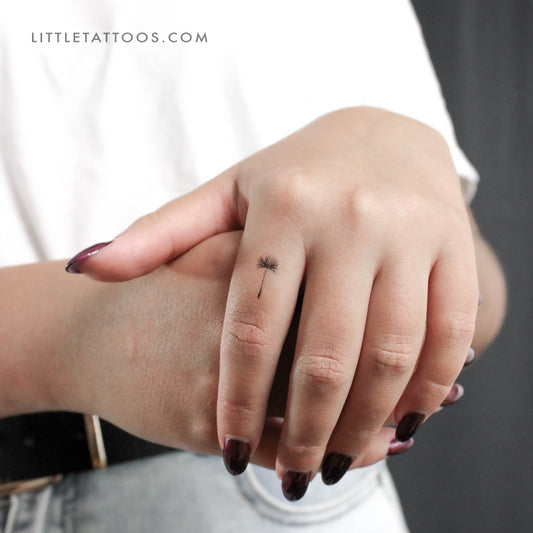 Tiny Dandelion Seed Temporary Tattoo - Set of 3