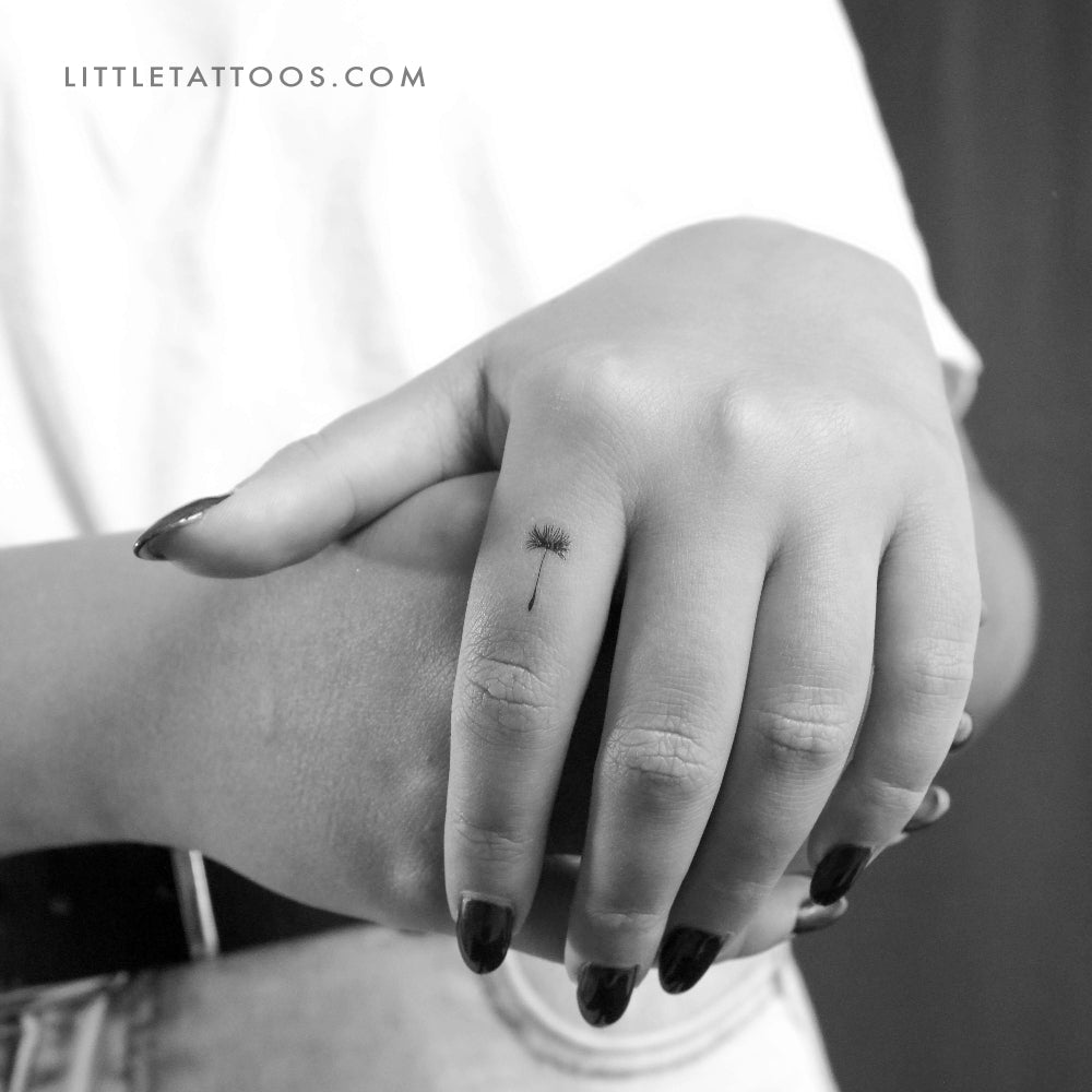 Tiny Dandelion Seed Temporary Tattoo - Set of 3