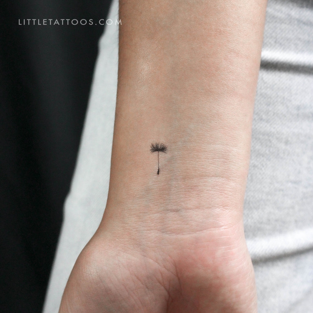 Tiny Dandelion Seed Temporary Tattoo - Set of 3