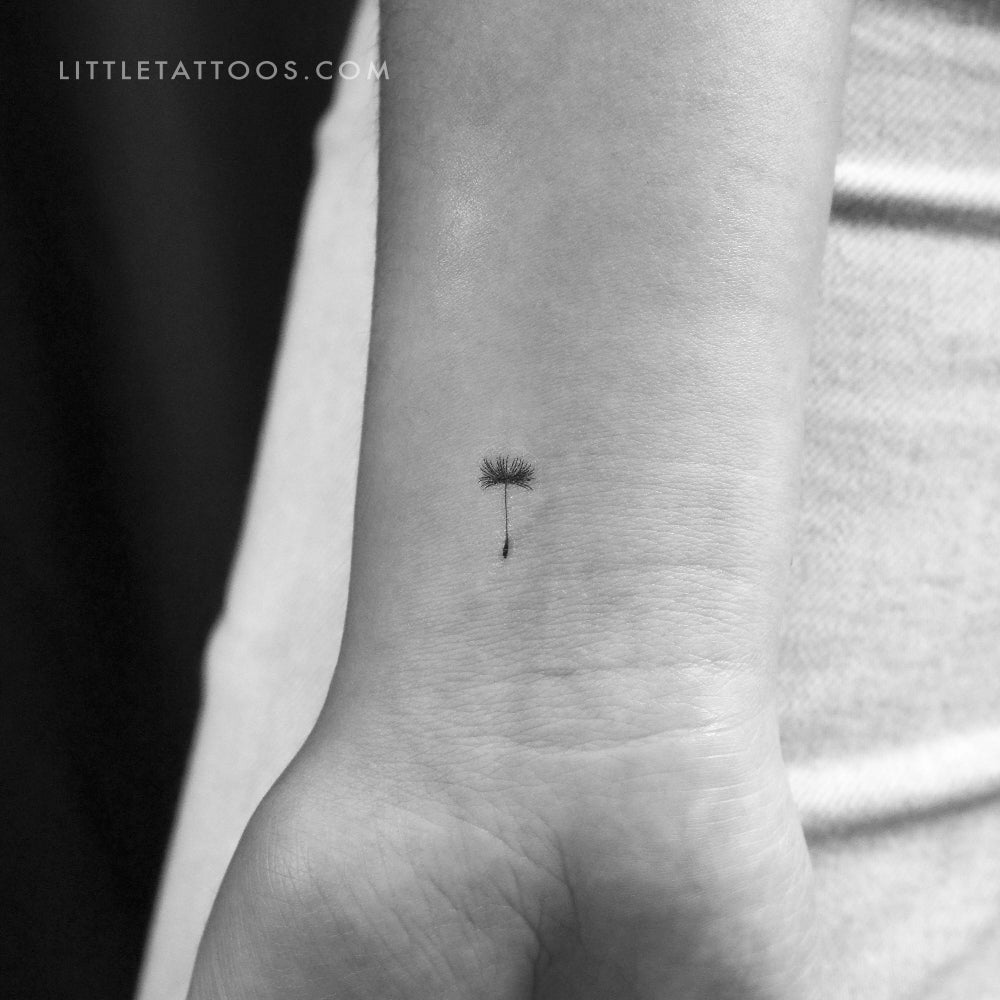 Tiny Dandelion Seed Temporary Tattoo - Set of 3