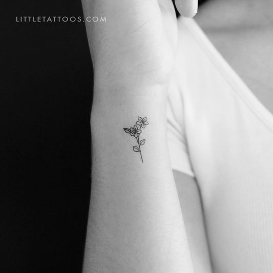 Tiny Flowers Temporary Tattoo - Set of 3