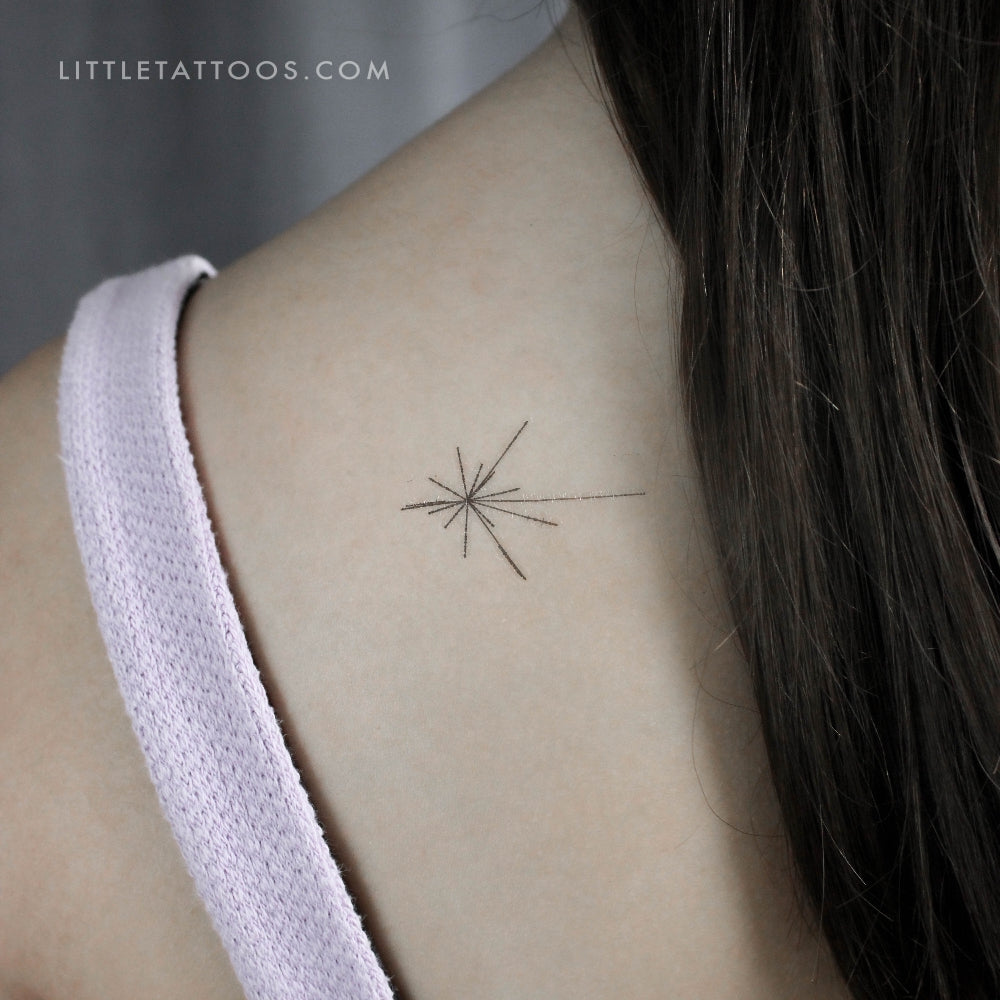 Small Pulsar Map Temporary Tattoo - Set of 3