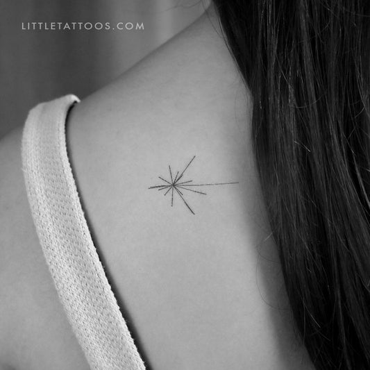 Tatuaje temporal de mapa de pulsar pequeño (juego de 3)