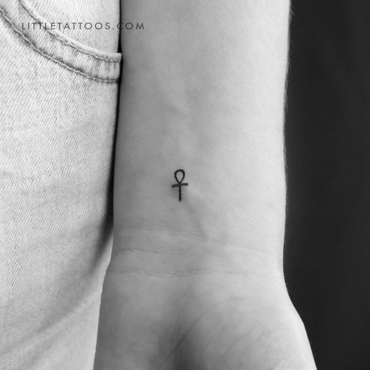 Tiny Ankh Temporary Tattoo - Set of 3