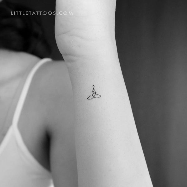 Tiny Mother And Child Symbol Temporary Tattoo - Set of 3