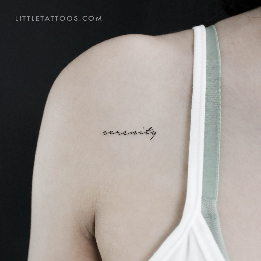 Serenity Temporary Tattoo - Set of 3