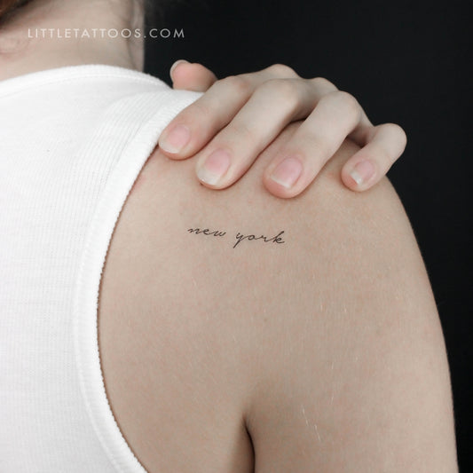 New York Temporary Tattoo - Set of 3