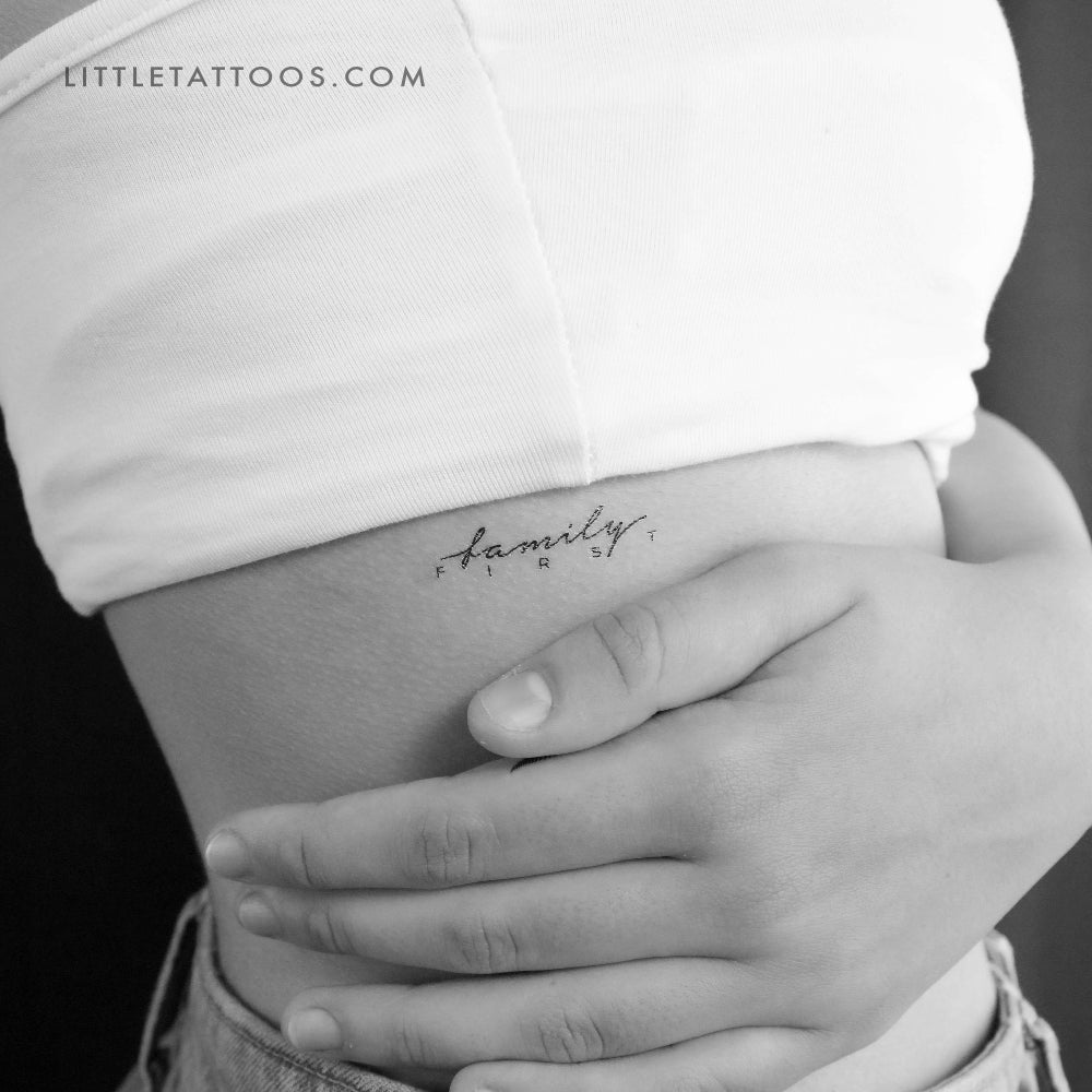 Family First Temporary Tattoo - Set of 3