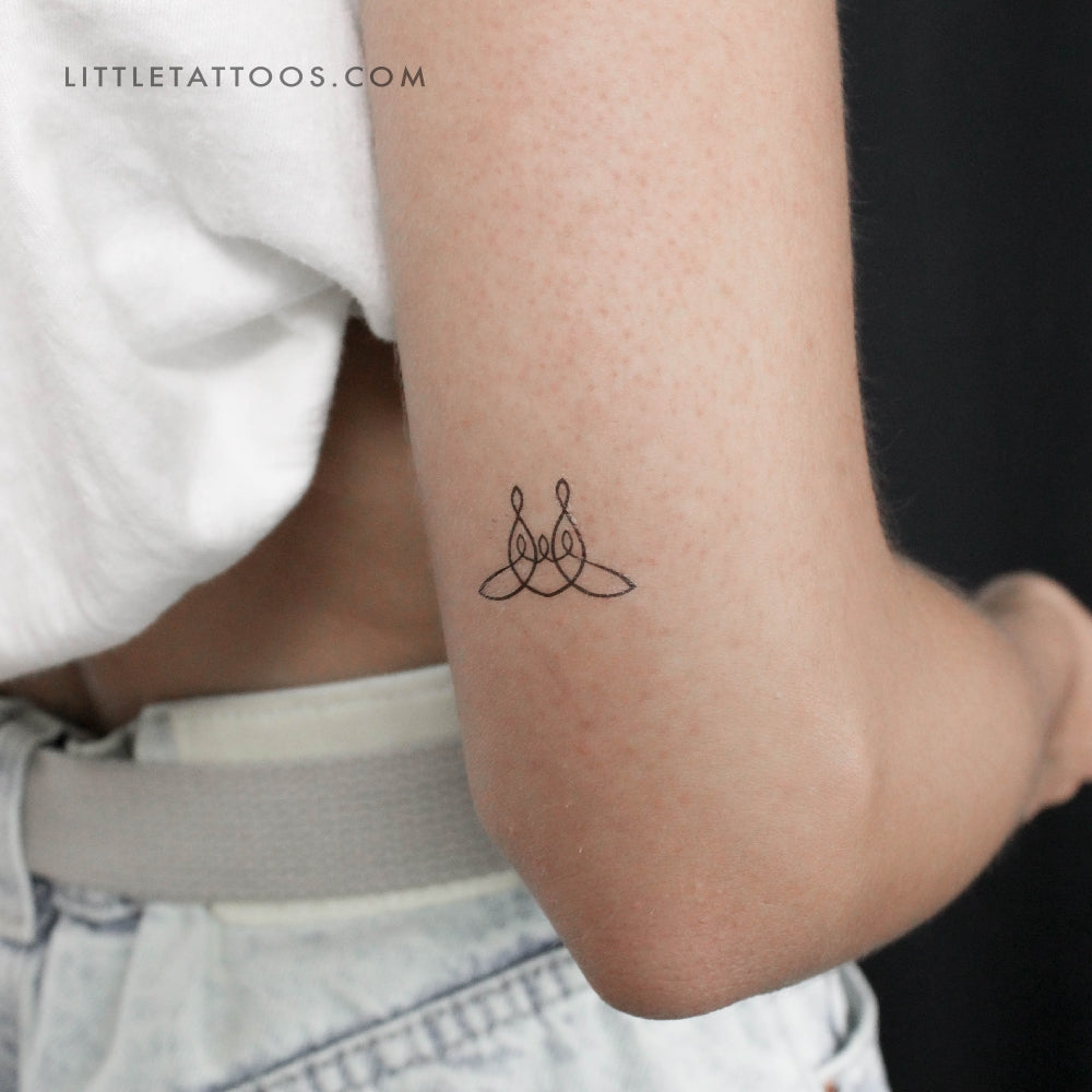 Small Family Of Five Unity Symbol Temporary Tattoo - Set of 3