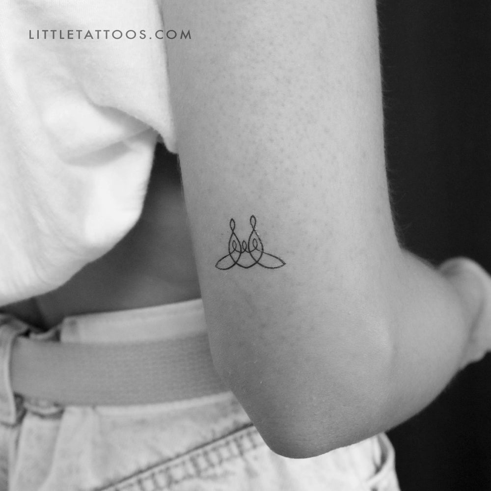 Small Family Of Five Unity Symbol Temporary Tattoo - Set of 3