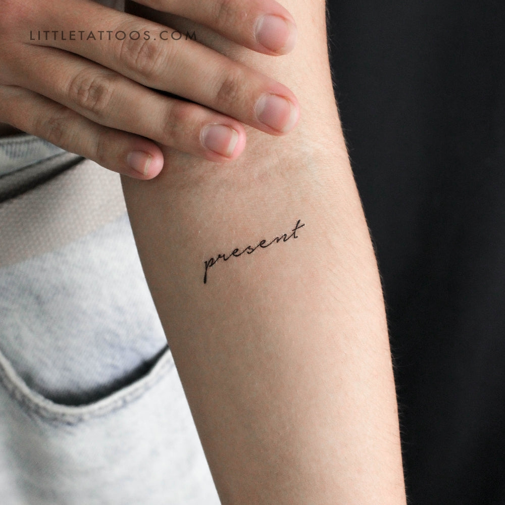 Present Temporary Tattoo - Set of 3