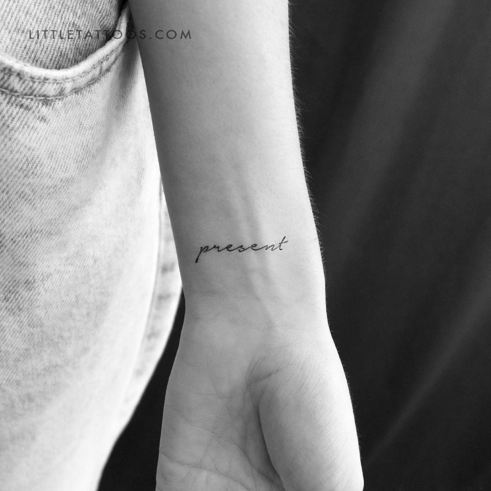 Present Temporary Tattoo - Set of 3