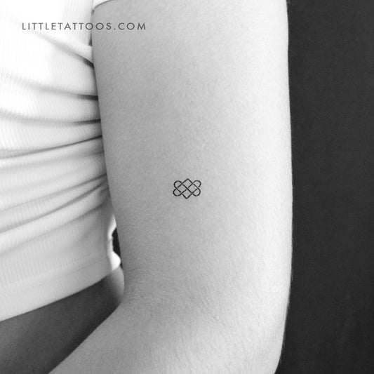 Tatuaje temporal de nudo celta de amor (3 unidades)