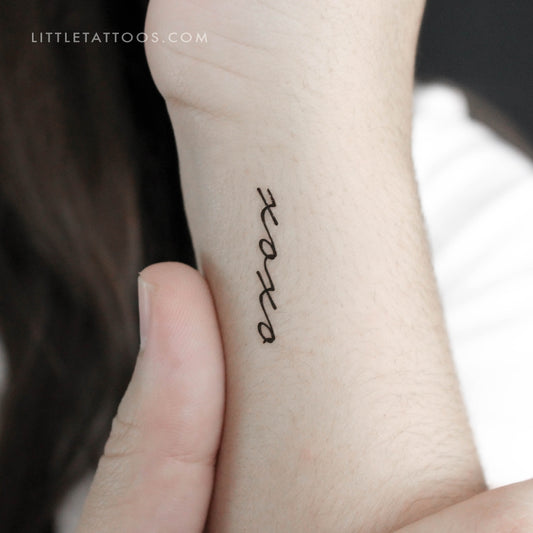 Tatuaje temporal Xoxo - Juego de 3